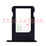 CARRELLO PORTA SIM per iPhone 5 tray carrellino scheda nano vano lettore NERO