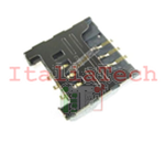 LETTORE SCHEDA SIM CARD PER SAMSUNG GT-S5570i Galaxy Next Turbo socket no flat flex