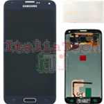 DISPLAY LCD ORIGINALE Samsung G900 Galaxy S5 NERO vetrino touch vetro schermo