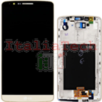 DISPLAY LCD SCHERMO originale per LG Optimus G3 oro vetro touch assemblato D855