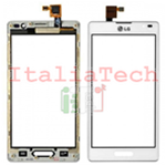 VETRO TOUCHSCREEN CON CORNICE per LG P760 L9 Optimus vetrino touch screen BIANCO no display