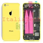 Back Cover Copribatteria posteriore COMPLETO Per apple iphone 5c Giallo scocca retro guscio