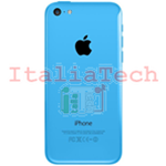 Back Cover Copribatteria posteriore COMPLETO Per apple iphone 5c Celeste scocca retro guscio