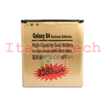 BATTERIA GOLD POTENZIATA PER SAMSUNG S4 i9505 POTENZIATA MAGGIORATA 3380mAh oro