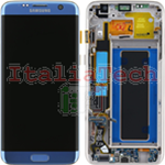 DISPLAY LCD ORIGINALE Samsung G935F Galaxy S7 EDGE BLUE vetrino touch vetro schermo