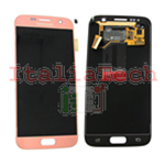 DISPLAY LCD ORIGINALE Samsung G930F Galaxy S7 ROSE GOLD rosa pink vetrino touch vetro schermo