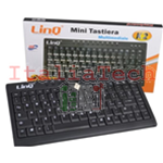 Mini Tastiera linq Usb Multimediale Ultra Sottile con Filo Notebook Pc k-2 