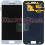 DISPLAY LCD ORIGINALE Samsung A320F Galaxy A3 2017 BLU BLUE vetrino touch vetro schermo