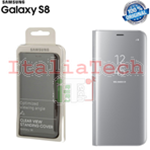 CUSTODIA CLEAR VIEW CASE COVER Originale Samsung EF-ZG950CBE Per Galaxy S8 G950F Silver