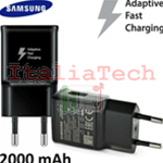 Caricabatteria Travel RETE originale Samsung EP-TA200EBE  USB PER Galaxy Fast Charger nero veloce presa muro