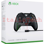 CONTROLLER ORIGINALE MICROSOFT XBOX ONE S BLACK WIRELESS NUOVO + CAVO X WINDOWS