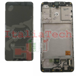 DISPLAY LCD ORIGINALE Samsung A415 Galaxy A41 NERO vetrino touch vetro schermo