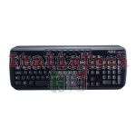 TASTIERA ADJ TA218 SHINE MULTIMEDIA KEYBOARD USB - 8 TASTI MULTIMEDIALI - RESISTENTE AGLI SCHIZZI D'ACQUA - COLORE NERO