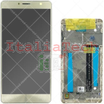 Display per Asus ZenFone 3 Deluxe 5.5 (Ori. Service Pack - Oro - Con frame)