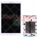 Display per Samsung T580/T585 (Ori. Service Pack - White - Con frame)