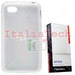 Custodia Soft Shell per BlackBerry Q5 (Bianco)