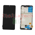 TOUCH SCREEN SCHERMO TFT PER SAMSUNG GALAXY A41 A415F VETRO LCD DISPLAY CON FRAME