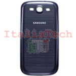 SCOCCA posteriore per Samsung i9300 blu blue back cover copri batteria Galaxy S3
