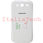 SCOCCA posteriore per Samsung i9300 bianco back cover copri batteria Galaxy S3