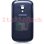 SCOCCA posteriore per Samsung i8190 blu back cover copri batteria Galaxy S3 Mini