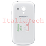 SCOCCA posteriore per Samsung i8190 bianco back cover copri batteria Galaxy S3 Mini