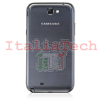 SCOCCA posteriore per Samsung N7100 grigio grey back cover copri batteria Galaxy Note 2