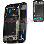 TELAIO CENTRALE per Samsung i9300 Galaxy S3 blu metal plate MIDDLE FRAME
