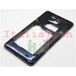 CORNICE CENTRALE per Samsung i9105 Galaxy S2 PLUS middle plate FRAME TASTI VETRO CAMERA cover BLU