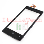 TOUCHSCREEN VETRINO + FRAME per Nokia Lumia 520 NERO touch cornice schermo vetro