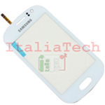 VETRO TOUCHSCREEN per Samsung S6810P Galaxy Fame vetrino touch screen BIANCO