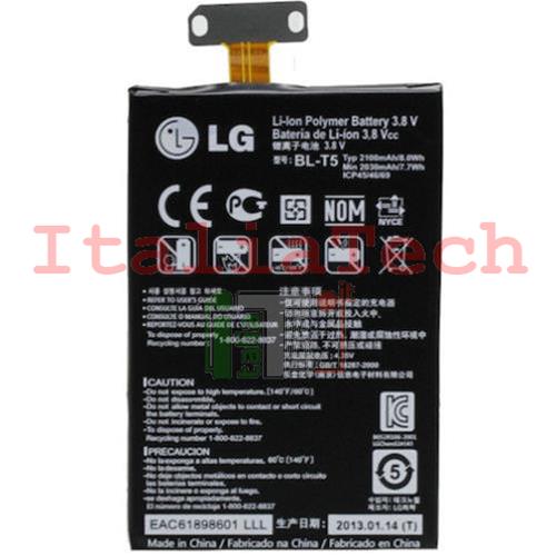 Batteria LG BL-T5 Nexus E960 E970 E973 E975 (Ori. Bulk)