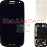 DISPLAY LCD ORIGINALE Samsung i9301 Galaxy S3 NEO NERO touch vetro schermo vetrino