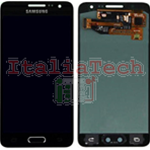 DISPLAY LCD ORIGINALE Samsung A300F Galaxy A3 NERO vetrino touch vetro schermo