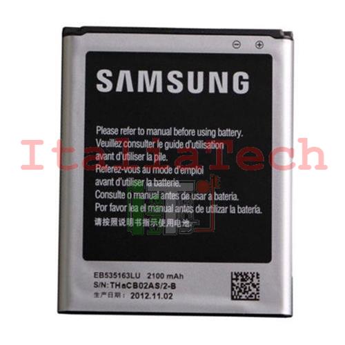 BATTERIA originale Samsung EB535163LU per Galaxy GRAND DUOS I9080 I9082 I9060 2100MAH