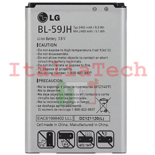 BATTERIA originale BL-59JH per LG P710 Optimus L7 II Pila Lucid 2 2460mAh