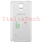SCOCCA posteriore per Samsung Galaxy Note 4 N910 N910F bianco back cover copri batteria