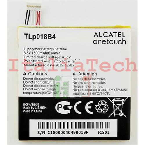 BATTERIA ORIGINALE Alcatel One Touch SNAP TLp018B4 RICAMBIO PER IDOL OT-7025 D