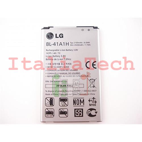 BATTERIA originale BL-41A1H per LG F60 - D390N Optimus 2100 mAh