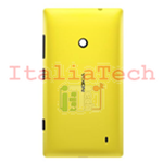 SCOCCA posteriore per Nokia Lumia 520 giallo back cover copri batteria