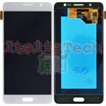 DISPLAY LCD ORIGINALE Samsung SM-J510 Galaxy J5 2016 BIANCO vetrino touch vetro schermo