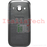 SCOCCA posteriore per Samsung i8190 grigio back cover copri batteria Galaxy S3 Mini