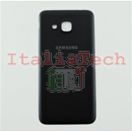 SCOCCA posteriore ORIGINALE per Samsung Galaxy J3 2016 J320F nero back cover copri batteria 