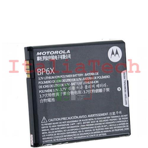 BATTERIA originale MOTOROLA BP-6X per Milestone XT720 A855 Droid Motoluxe bulk