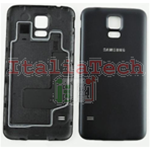 SCOCCA posteriore per Samsung Galaxy S5 NEO SM G903F nero back cover copri batteria 