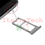 CARRELLO PORTA SIM per SAMSUNG S7 EDGE G935 tray carrellino scheda vano lettore NERO micro sd