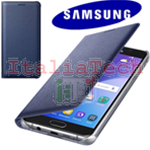 CUSTODIA Flip Wallet originale Samsung EF-WA510PBE per Galaxy A5 A510 2016 Cover Slim Nero Blu