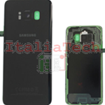 SCOCCA posteriore ORIGINALE per Samsung Galaxy S8 G950F nero back cover copri batteria 
