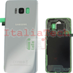SCOCCA posteriore ORIGINALE per Samsung Galaxy S8 G955 Galaxy S8+ Plus Silver back cover copri batteria 