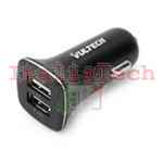 VULTECH CARICATORE DA AUTO CON DOPPIA USCITA USB (MAX 2.4A) - CA-024