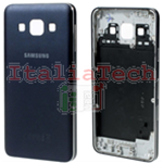 SCOCCA posteriore per Samsung Galaxy A3 A300 nero back cover copri batteria